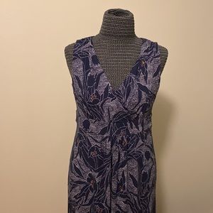 NWT, Charter Club, Multi Color, Long Maxi Dress, V-Neck, Size PM